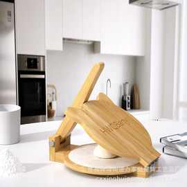 批发木质玉米饼压榨机饺子皮压皮机可旋转厨房玉米饼薄饼压饼机