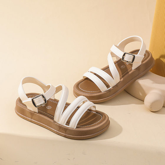 2025 Explosions Cute Girls Sandals Summer Non-slip Fashion Princess Student Sandals Outdoor Beach Sandals Girls