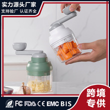 跨境捣蒜泥机家用手摇小型手动打蒜器厨房拉蒜器大蒜蓉搅碎器厂家