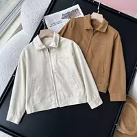 Детская одежда для мальчиков и девочек на молнии короткие куртки свободные дикие сплошные куртки куртки 2025 весна новый 478238