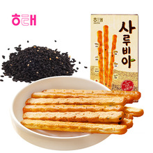 海太黑芝麻餅干棒60g韓國進口食品手指餅干零食休閑網紅小吃