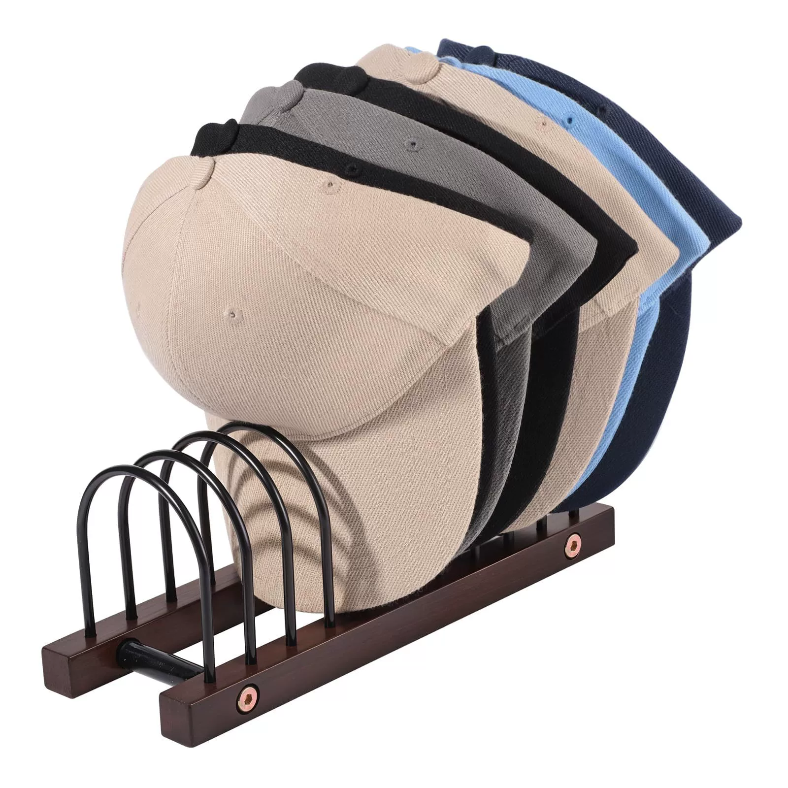 Деревянная подставка для хранения кепок в форме утконоса, органайзер для шляп, кепок для гольфа, настольная подставка для шляп с отделениями