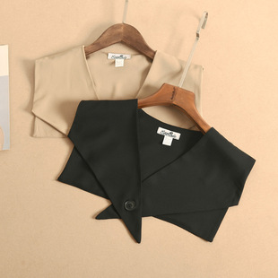 New Korean Style All-match Shawl Women's Sweater Decorative Outer Wear Small Western Collar Scarf Fake Collar Autumn and Winter