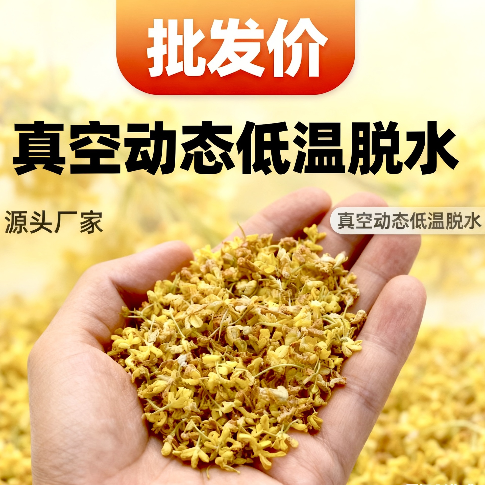 厂家一手桂林产地低温脱水干桂花可食用桂花干干花可食用桂花茶