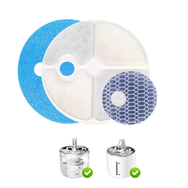 Filtro para mascotas, filtro para gatos, filtro de cabello, filtro de algodón, carbón activado, adaptación múltiple