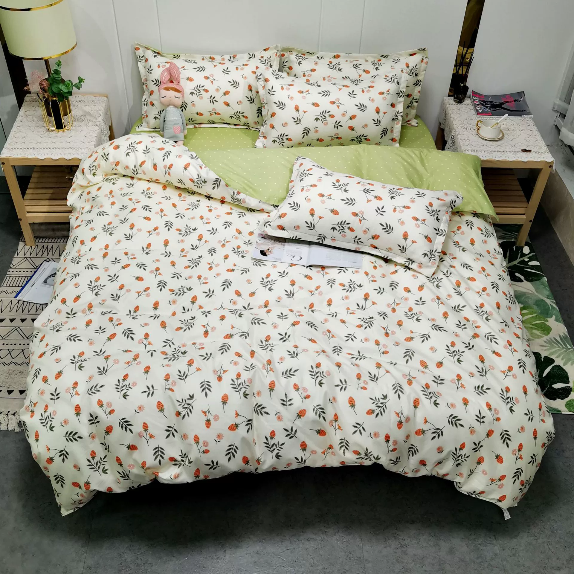 Aloe vera gel, set, bedspread, duvet cover for elementary school students, 4 piece set, wholesale, 3 piece set