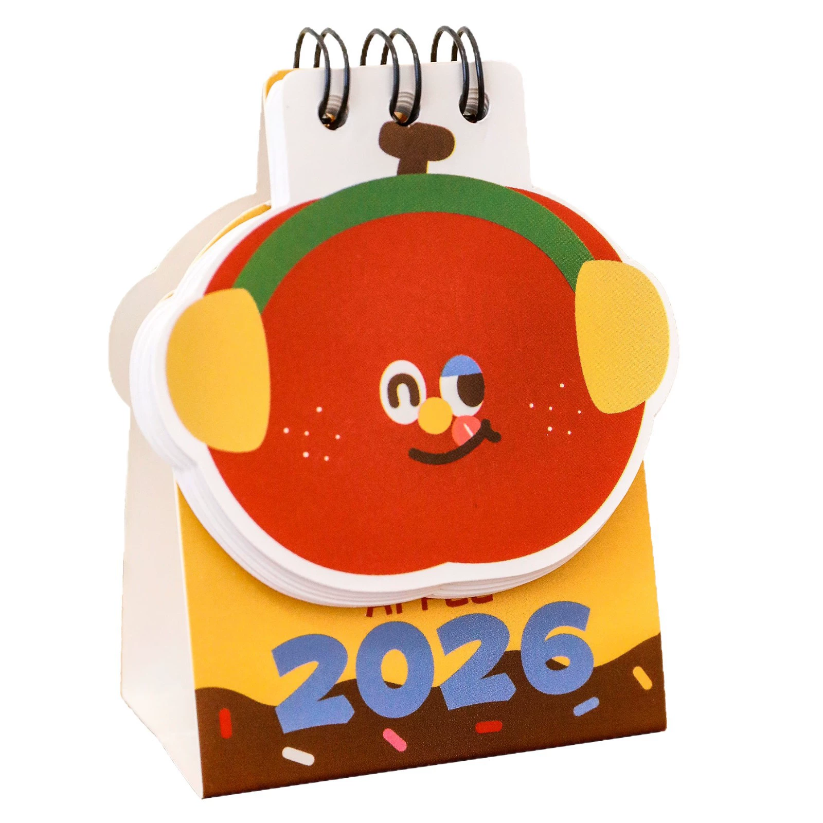 Яблоко, качественный симпатичный настольный календарь, 2026 год, подарок на день рождения