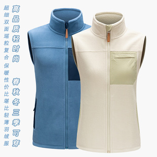 Vest Men's Spring and Autumn Fleece Sleeveless Fleece Vest Outdoor Fleece Vest Vest Women Fleece Jacket