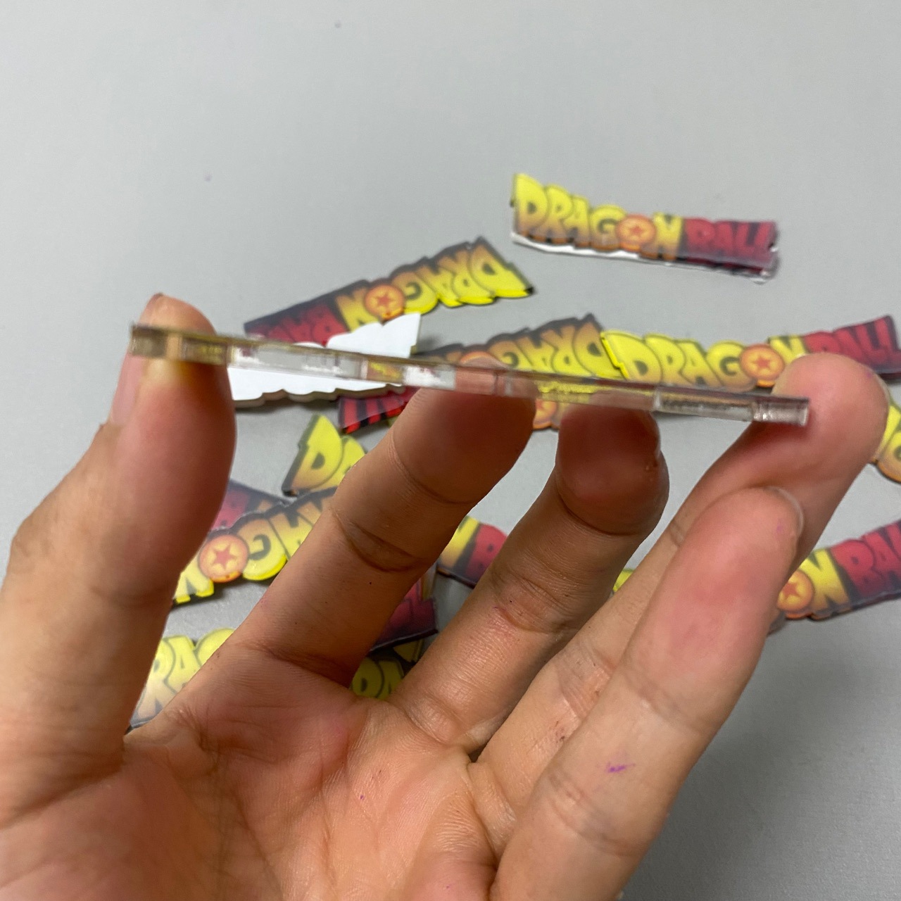 No. 004 siete bolas de dragón super Z placa de identificación universal placa acrílica escena especial logotipo general hecho a mano