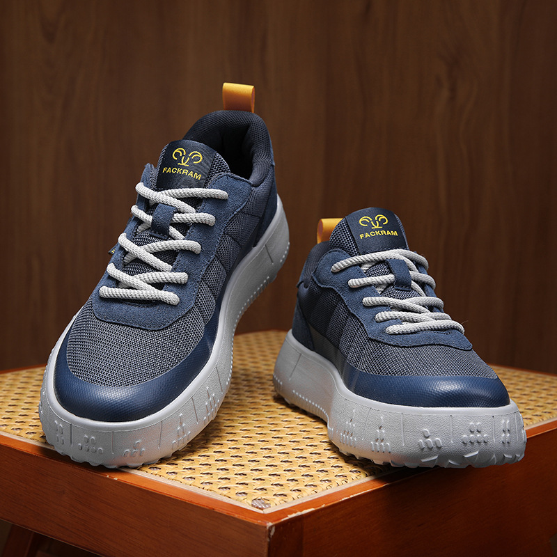 2024 New Summer Style Ice Silk Cloth Fashionable and Versatile Ultra-Light Bottom Comfortable and Breathable Round-Toe Sports and Casual Men's Shoes