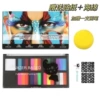 Painted sticker, sponge template, 10 cells