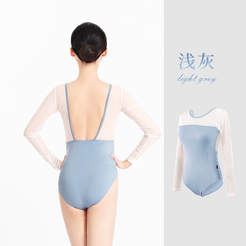 Nueva Ropa de baile de Ballet para adultos espalda de mujer en forma de U sin respaldo costura cruzada práctica ropa de verano yoga gimnasia ropa