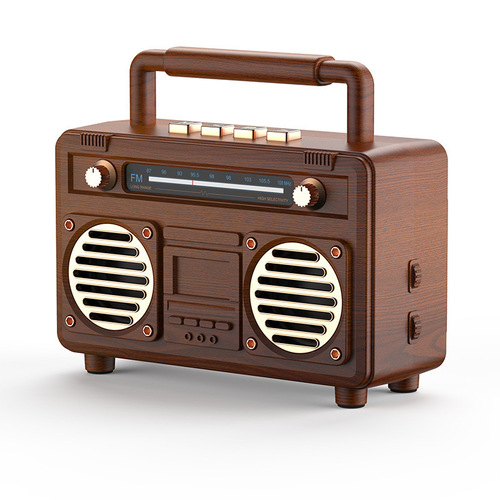 Gift retro Bluetooth small speaker wireless small U disk card radio speaker outdoor portable mini speaker