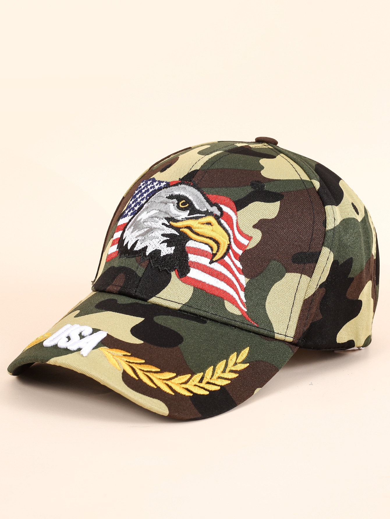 Nueva gorra de béisbol para adultos águila bordada bandera americana sombrero para el sol de protección solar para hombres y mujeres