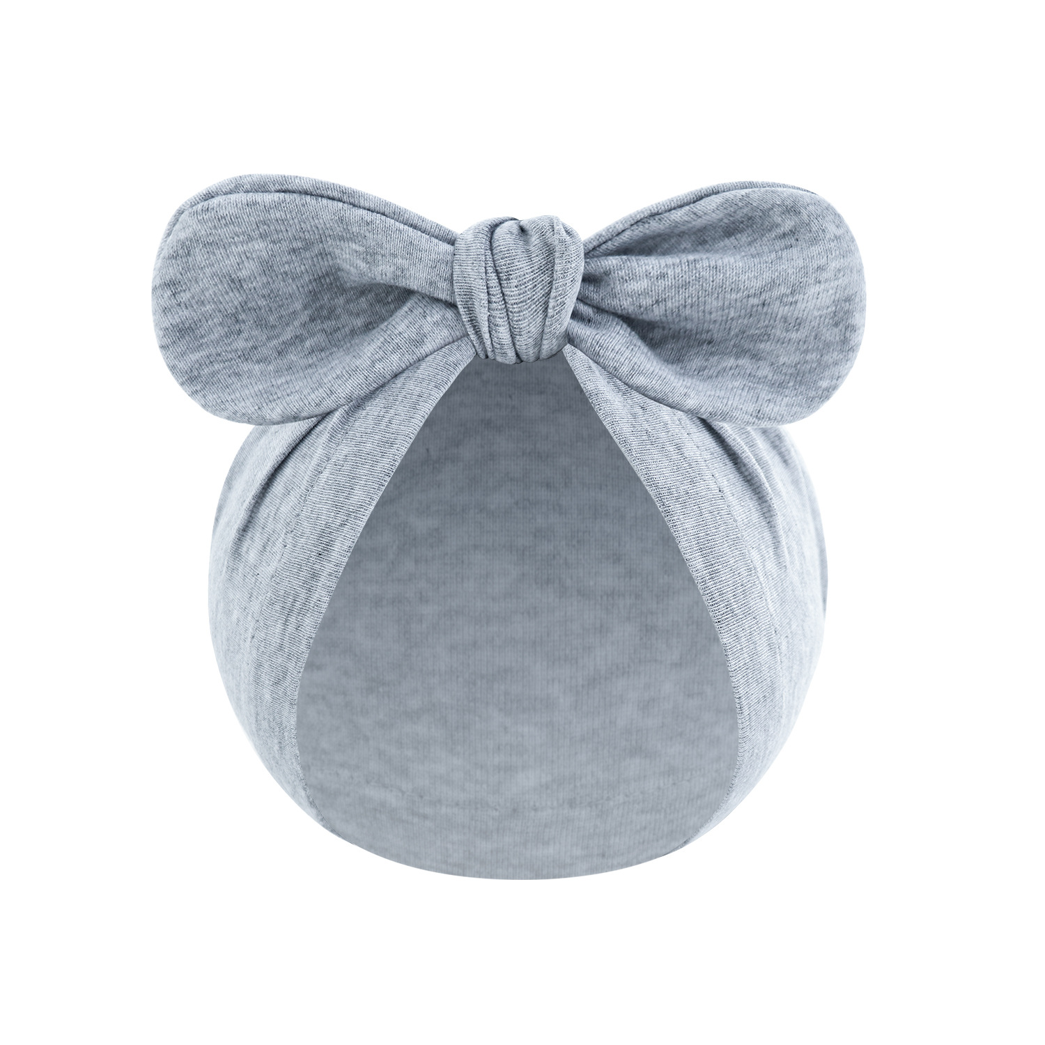 Newborn Rabbit Ear Pullover Hat, Soft Knotted Baby Hat For Spring_voghion.com