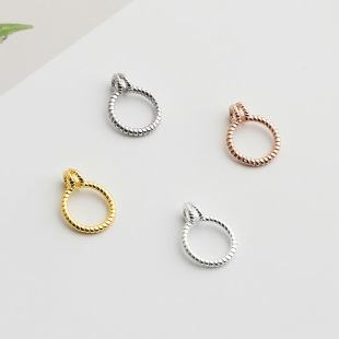 S925���yƽ�����׿�Ȧ��DIY������朿��朿۵�������h�������