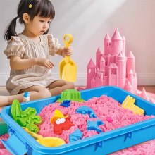 食品级太空沙动力沙玩具散沙补充装儿童安全无毒彩色沙子游乐场所