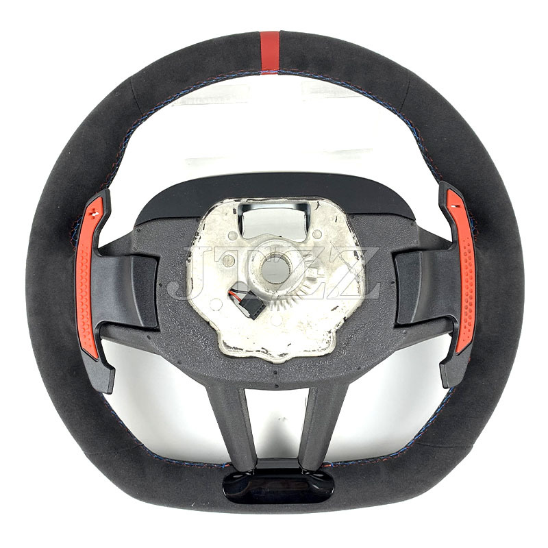 Suitable for BMW G20G30G38M3M5M6 modified new MP leather carbon fiber trim cover paddle steering wheel