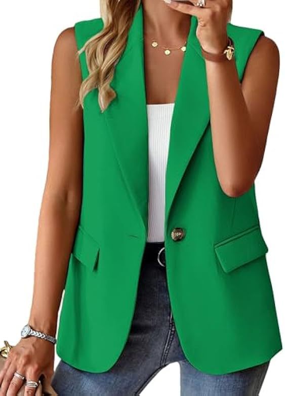 2025 nuevas mujeres europeas y americanas transfronterizas de Amazon traje de temperamento de moda casual chaleco ropa de mujer
