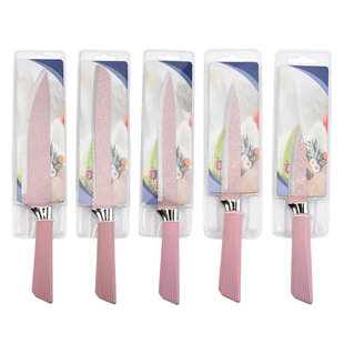 Yangjiang Stainless Steel Kitchen Knife Set with Scallop Handles, Five-Piece Set, Direct from the Source Factory, for Daily Kitchen Use