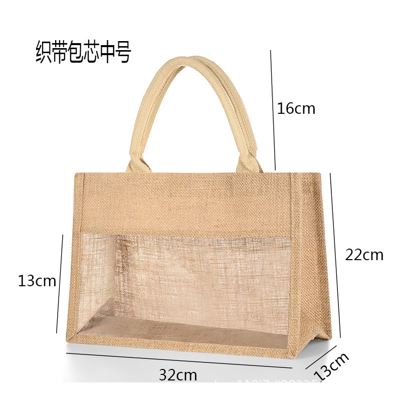 麻布袋卸売り黄麻布袋現物亜麻手提げ袋diy手描きレトロ赤ワイン黄麻袋つなぎpvc|undefined