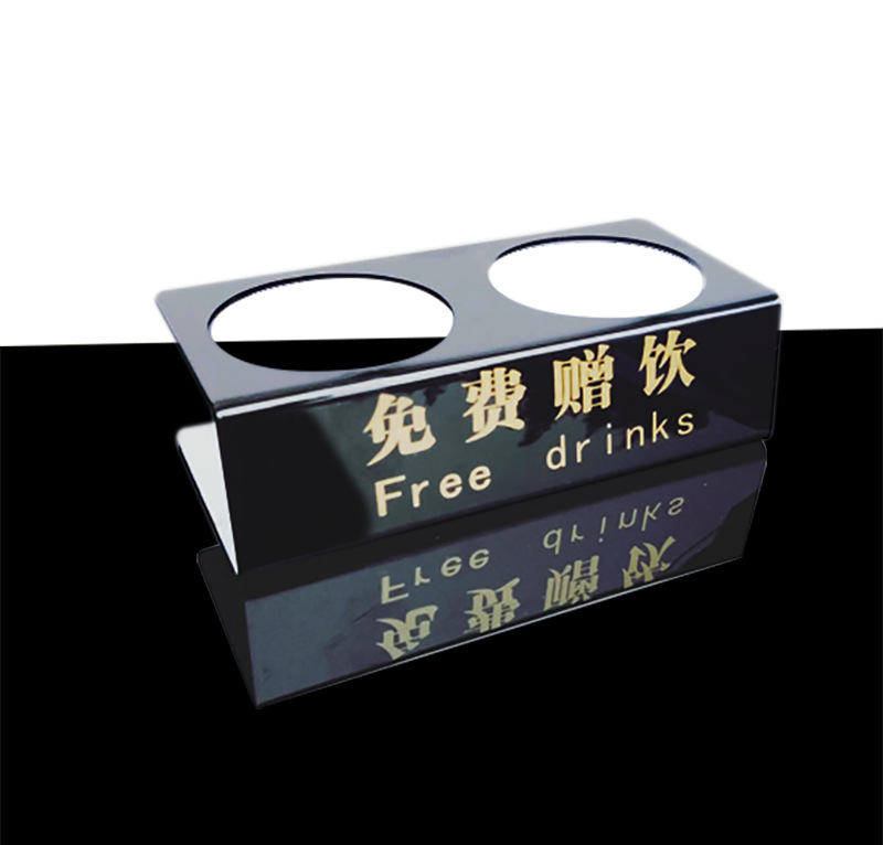 亚克力矿泉水展示架酒水陈列架饮料展示架酒店旅馆免费赠饮架