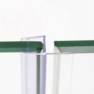 ✅ H-Shaped Glass Door and Window Water Retaining Strip Frameless Balcony Waterproof Windproof Dustproof Pvc Strip 180 Degree Waterproof Strip