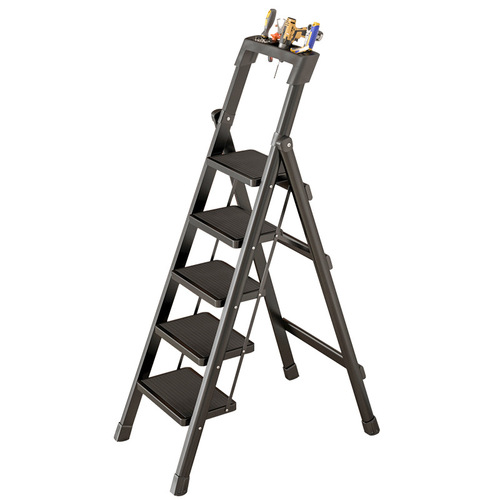 Ladder household folding ladder thickened herringbone staircase telescopic multifunctional engineering ladder alloy indoor portable