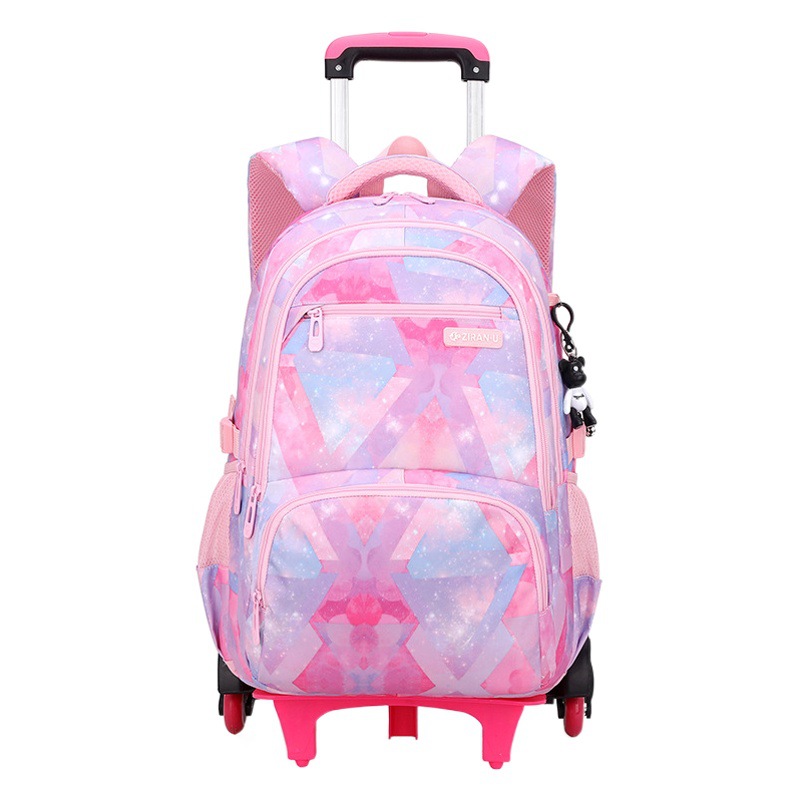 Pez Natural, nuevo producto, carrito para estudiantes, mochila escolar para niños y niñas, escalada de escaleras, estudiantes de escuela primaria de 3 a 6 grados, reducción de carga, ligero, triangulación de envíos