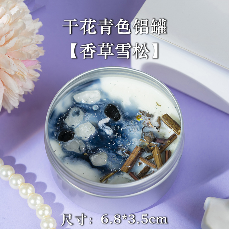 Flores secas conchas de cera de incienso hecha a mano alta sensación de dormitorio adornos incienso en vela de perfume al por mayor transfronteriza