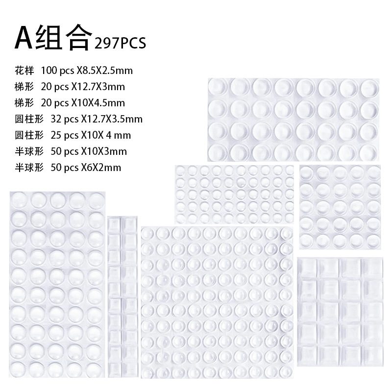 Una combinación; transparente; almohadilla a prueba de golpes