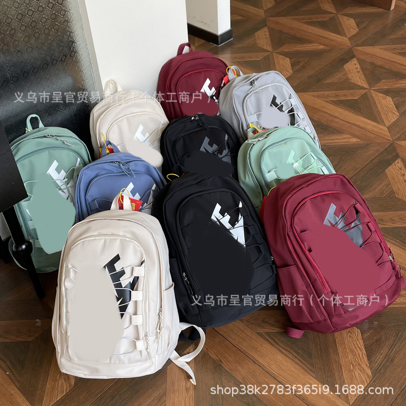 流行双肩包女韩版大容量初高中学生书包休闲运动双肩背包男学院风