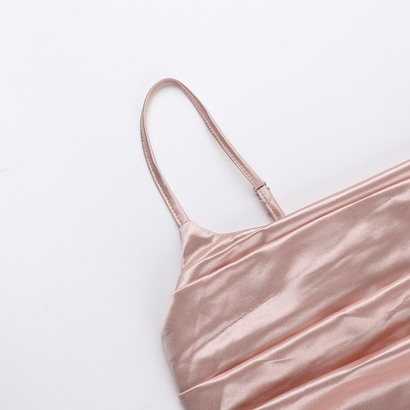 Summer Women Clothing Mercerized Sexy Camisole Gown Split Dress Women 12 Summer Women Clothing Mercerized Sexy Camisole Gown Split Dress Women