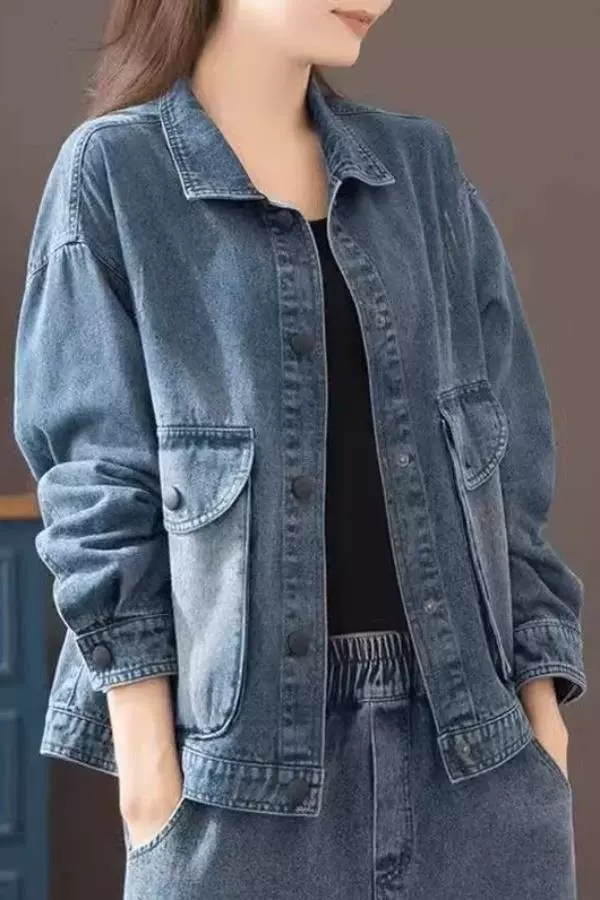 Летняя джинсовая модная куртка, oversize, западный стиль