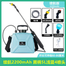 4喷头电动喷壶大容量消毒洒水壶家用便携浇花水壶小型园艺喷雾器