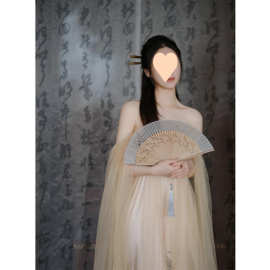 新中式晨袍新娘敬酒服订婚礼服一字肩国风复古长裙仙气质连衣裙