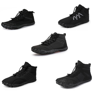 Factory Direct Sales Cross-Border 2025 Autumn and Winter Velvet Waterproof Snow Boots Warm and Breathable Couple High-Top Casual Cotton Shoes