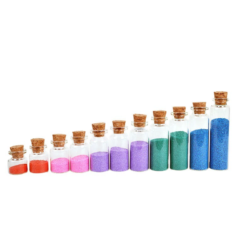 22mm bayonet transparent cork, Cessin bottle rainbow glass wish bottle drifting bottle manufacturer direct selling spot
