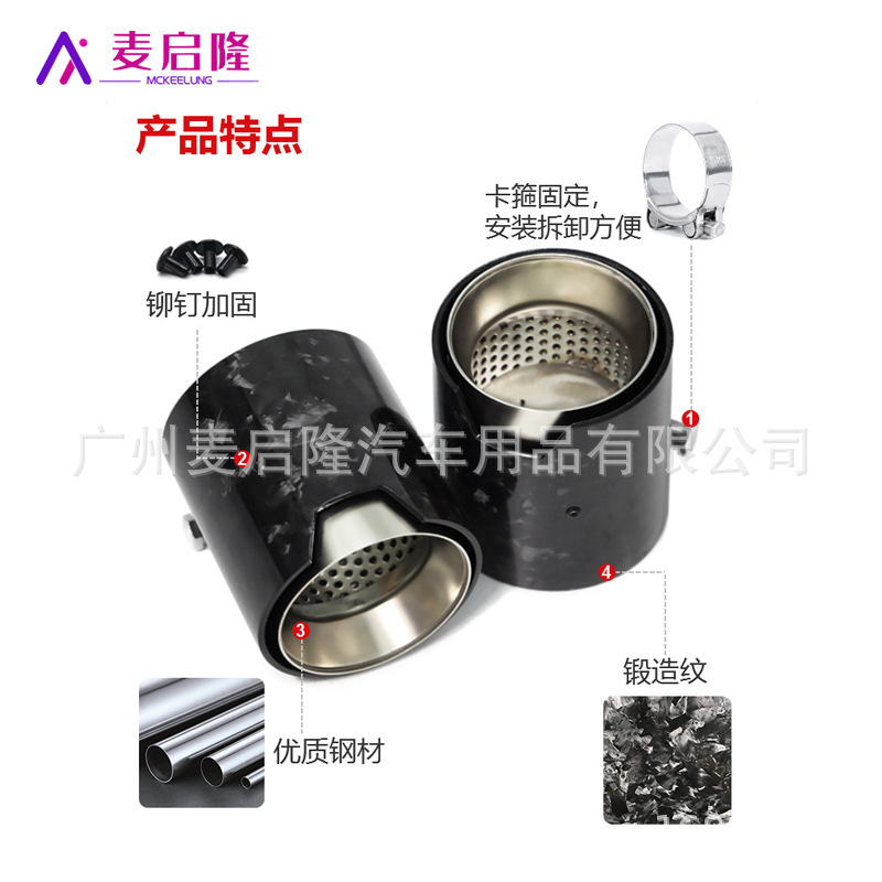 Bmw尾喉鍛造紋M 2M 3M 3M 4f 80f82f 87項M型交換式炭素繊維尾喉装飾に適用します。|undefined