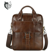 跨境男式真皮包休闲时尚斜挎包男士包多功能大容量单肩包一件代发