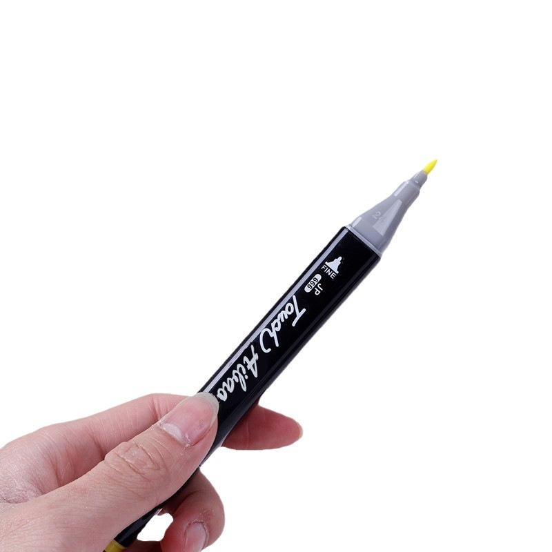 Juego de pinceles de rotulador de doble cabeza al por mayor 24 36 30 40 48 colores niños dibujados a mano Touch pintura anime