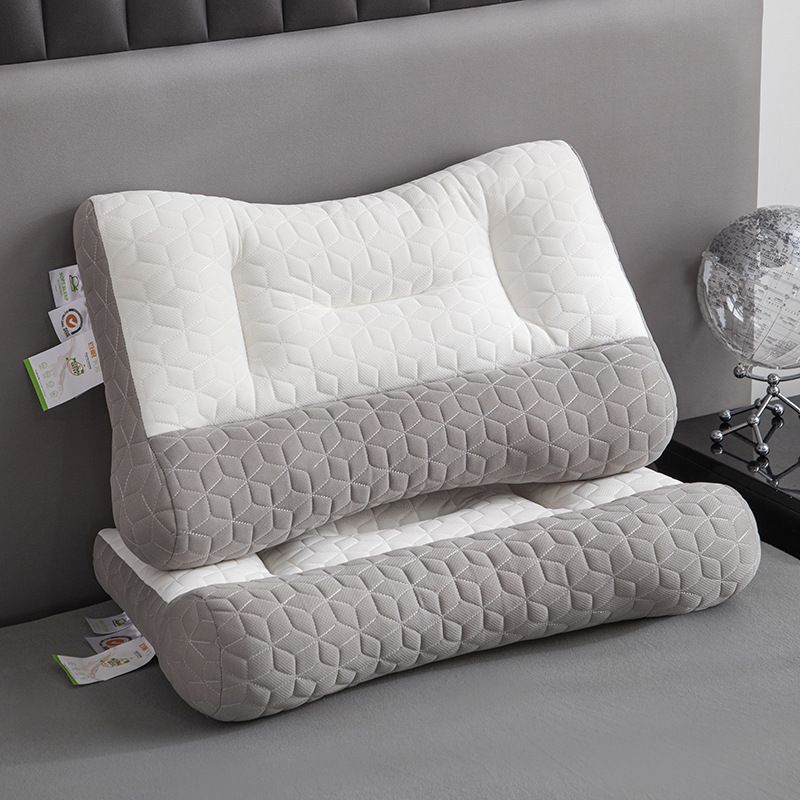 New Japanese Orthopedic Lactose Pillow Core Massage Reverse Bow Traction Pillow Partition Cervical Pillow for Helping Sleep Pillow Core