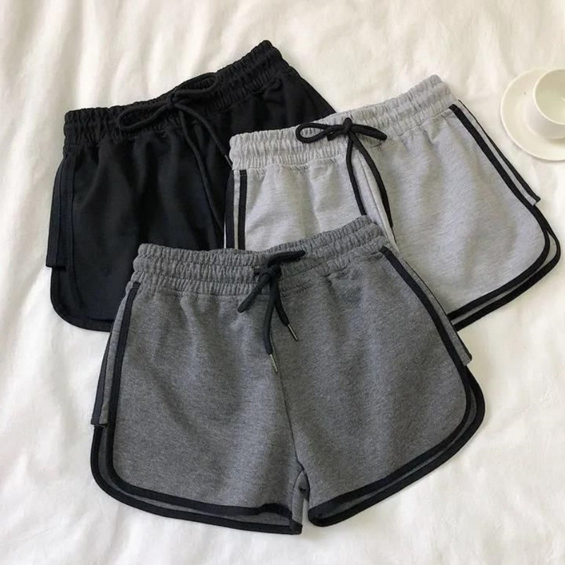 Women's Summer Casual Shorts, New Stylish Retro Loose Fit, Slimming Running Wide-Leg Sports Pants for Outdoor Wear, Cross-Border