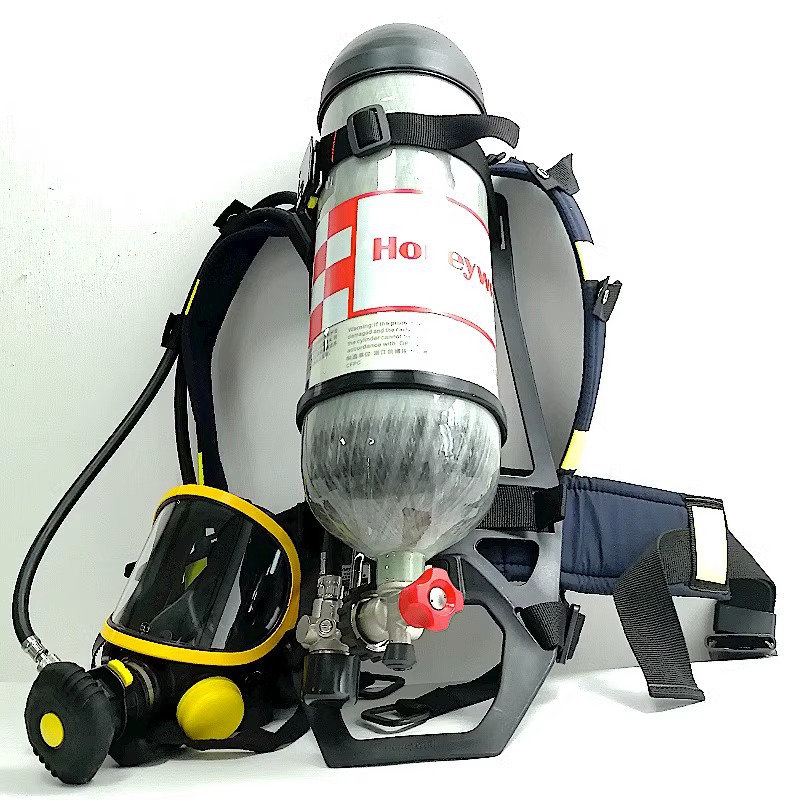 Respirador de Ar Comprimido T8000 com Máscara Pano SCBA805M, Respirador de Pressão Positiva com Válvula de Fornecimento Rápido de Ar