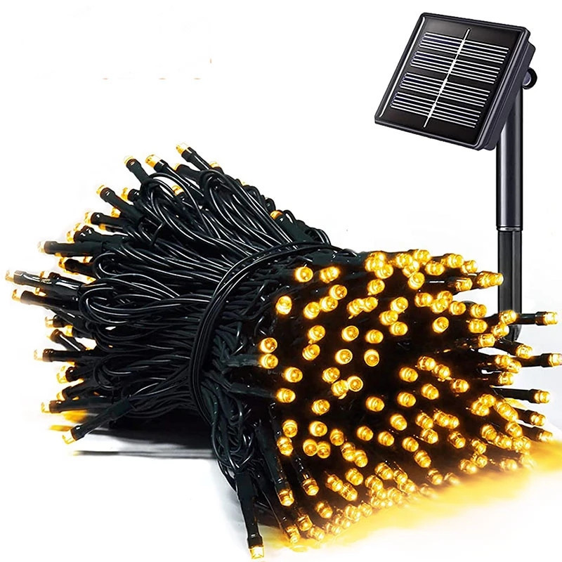 Christmas lighting Solar light string led Christmas decoration light garden courtyard outdoor waterproof New Year lights flashing light_voghion.com