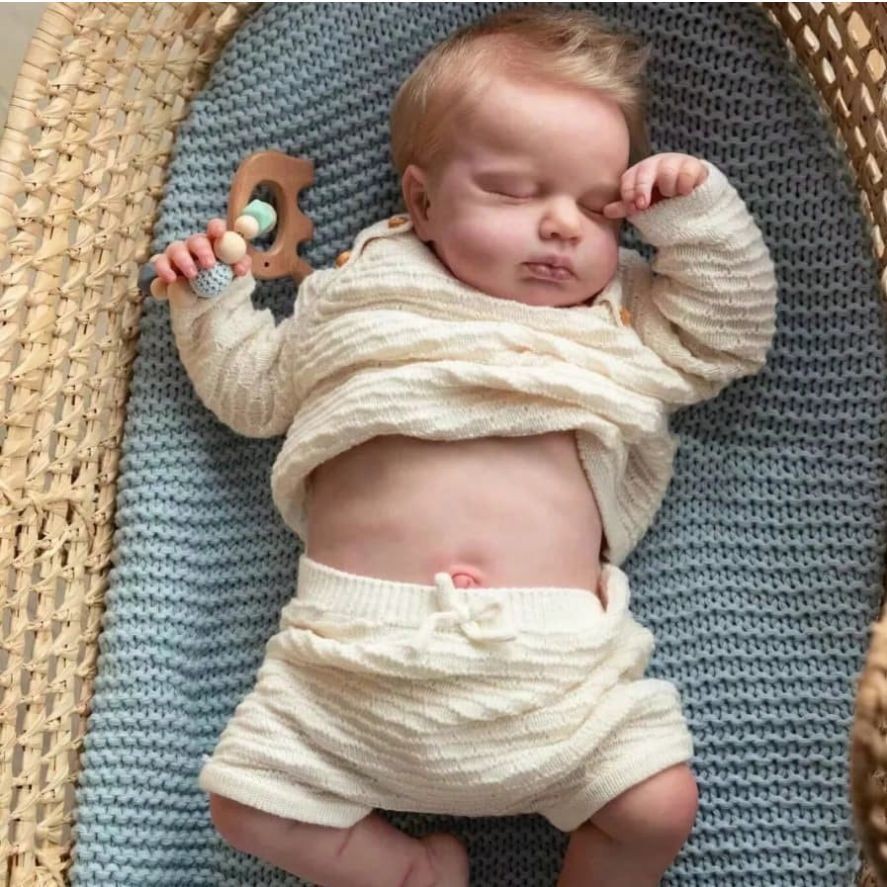 18 pulgadas LouLou muñeca renacida simulación de color de piel hecha a mano 3D piel de sangre venosa visible fuente transfronteriza