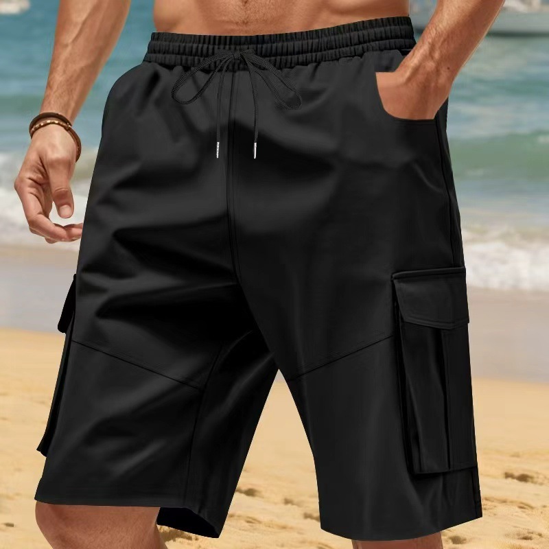 Amazon nuevo hombre de verano suelto delgado de cinco pantalones de trabajo americano transfronterizo pantalones cortos deportivos casuales