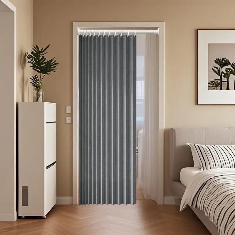 [Cross-Border] Door Curtain Foldableing Waterproof Partition Living Room Air-Conditioned Shower Curtain Kitchen Smoke-Proof Bath Mildew-Proof Curtain Cloth