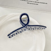 Blue high advanced crab pin, big hair accessory, hairgrip, shark, hairpins, new collection, gradient, high-quality style