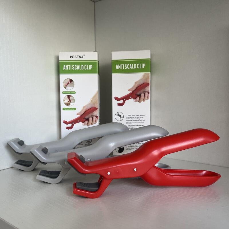 国境を越えた新しい製品、火傷防止クリップ、プレートとボウルクリップ、キッチン高温耐性シリコン滑り止めクリップ、ベーキングトレイ、蒸し器クリップ|undefined